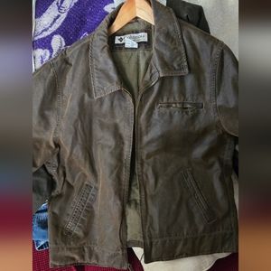 XL Columbia waxed leather jacket